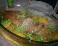 Maminha assada com batatas