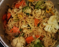 Yakisoba de carne
