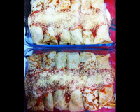 Panqueca de frango com catupiry