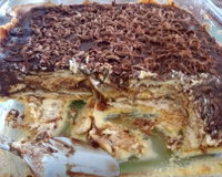 Pavê de baunilha e chocolate