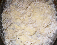 Massa ao Molho de Philadelphia com Tiras de Alcatra