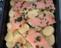Salmão com batata