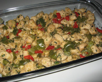 Picadinho de frango com pimentão