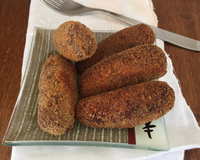 Croquete de carne cremoso (tipo Casa do Alemão)