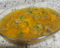 Carne de panela com abóbora