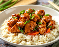 Frango agridoce com pegada oriental e que cabe na dieta: receitinha perfeita para almoço ou jantar