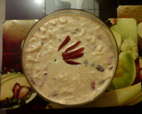 Doce de leite com frutas e nozes