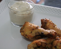 Buffalo wings (drumets picante) com molho blue cheese