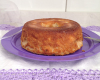 Pudim assado de pão francês