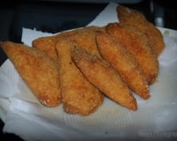 Pastel de milho verde frito