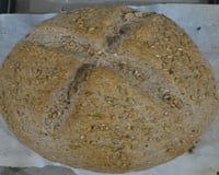 Pão integral do Noé com aveia e linhaça