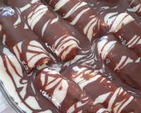 Pavê de chocolate preto e branco