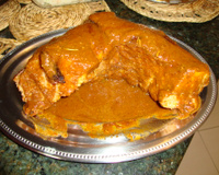 Costelinha suína deliciosa ao molho barbacue