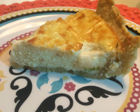 Quiche de queijo e alho poró
