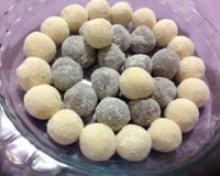 Beijinho de leite ninho e de chocolate