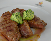 Picanha na manteiga verde