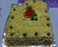 Bolo salgado de pão de forma