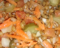 Salada de trigo em grão