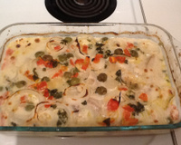 Filé de Tilápia no forno