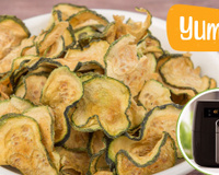 Chips de Abobrinha na air fryer é o crocante saudável que você queria pra beliscar ou incrementar o almoço