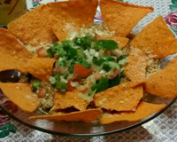Chili mexicano com vinagrete de coentro