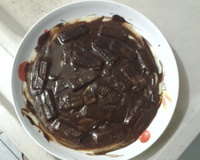 Torta de ganache com bis
