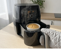 Você só precisa de 15 minutos e 4 ingredientes para fazer esse pãozinho de aveia na airfryer, perfeito para o café da manhã!