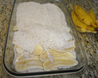 Torta seca integral de banana