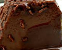 Mousse gelatina de chocolate