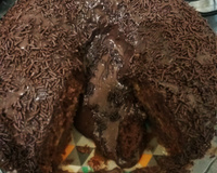 Bolo de chocolate simples