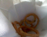 Anéis de cebola temperados