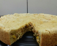 Torta de creme de leite com palmito