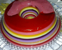 Gelatina Colorida em camadas