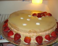 Bolo mousse de morango