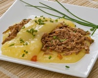 Purê de mandioca cremoso