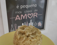 Bolo fit de banana de caneca