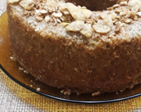 Bolo de fubá com aveia integral