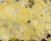 Couve-flor gratinada com carne moída