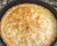 Torta de palmito com requeijão