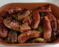 Costela na pressão com lingüiça