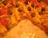 Pizza sem glúten, sem lactose, rápida e saborosa