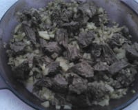 Carne com abobrinha no micro-ondas