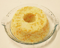 Arroz com queijo e cenoura