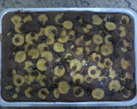 Bolo de Banana com Chocolate