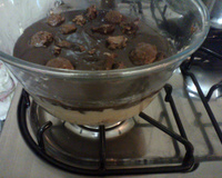 Pavê de beijinho e brigadeiro