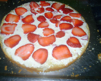 Bolo de morangos com creme de limão