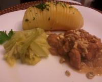 Frango ao coco e abobrinha