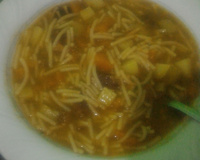 Sopa fácil de jabá (charque)