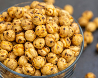 Snack de grão-de-bico na airfryer é tão gostoso que parece até salgadinho! Aprenda a fazer