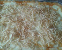 Escondidinho de requeijão com carne moída